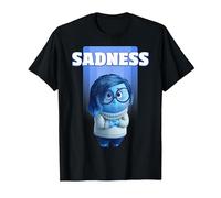 Disney Pixar Inside Out Sadness Camiseta, Hombre, Negro, 5XL