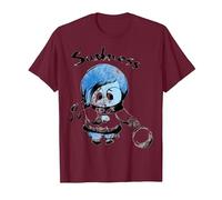 Disney Pixar Inside Out Sadness Water Color Retrait Camiseta, Hombre, Granate, M