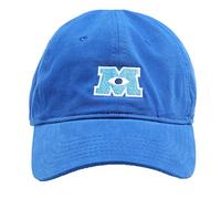 Disney Pixar Monsters Inc Embroidered Cotton Adjustable Baseball Hat with Curved Brim Gorro/Sombrero, Azul, Talla única Unisex Adulto