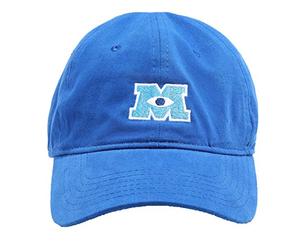 Disney Pixar Monsters Inc Embroidered Cotton Adjustable Baseball Hat with Curved Brim Gorro/Sombrero, Azul, Talla única Unisex Adulto
