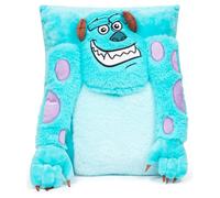 Disney Pixar Monsters Inc James Sullivan - Almohada de peluche en 3D Sully - Almohada azul s?per suave - Mide 15 pulgadas