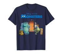 Disney Pixar Monsters Inc. Scream Factory Camiseta, Hombre, Azul Marino, M