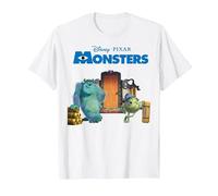 Disney Pixar Monsters Inc. Scream Factory Camiseta, Hombre, Blanco, 6XL