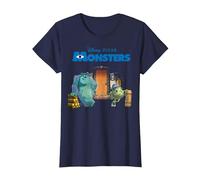 Disney Pixar Monsters Inc. Scream Factory Camiseta, Mujer, Azul Marino, M