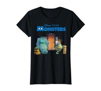 Disney Pixar Monsters Inc. Scream Factory Camiseta, Mujer, Negro, M