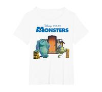 Disney Pixar Monsters Inc. Scream Factory Camiseta, Mujer tallas grandes, Blanco, 6XL Grande