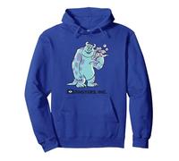Disney Pixar Monsters Inc. Sulley and Boo Smiles Sudadera con Capucha, Unisex para Adultos, Azul Real, M