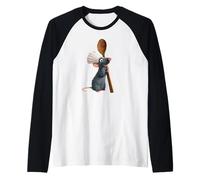 Disney Pixar Ratatouille Chef Remy with Spoon Camiseta Manga Raglan