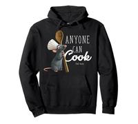 Disney Pixar Ratatouille Remy Bold Anyone Can Cook Texto Sudadera con Capucha