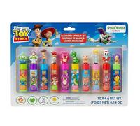 Disney Pixar Toy Story 10 bálsamos labiales hidratantes de origen vegetal con tapón, set de maquillaje para niñas, niños y bebés, ideal como regalo para cambios de imagen, de Townley Girl