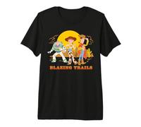 Disney Pixar Toy Story 5 Blazing Trails Buzz Woody & Jessie Camiseta premium