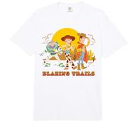 Disney Pixar Toy Story 5 Blazing Trails Buzz Woody & Jessie Comfort Colors Adult Heavyweight T-shirt