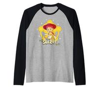 Disney Pixar Toy Story 5 Jessie My Sheriff Era Sheriff Badge Camiseta Manga Raglan