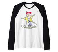 Disney Pixar Toy Story 5 Sheriff Jessie Lasso Star And Text Camiseta Manga Raglan