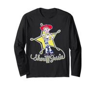 Disney Pixar Toy Story 5 Sheriff Jessie Lasso Star And Text Manga Larga