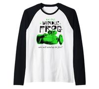 Disney Pixar Toy Story Sid's Toys Windup Frog Who Will Wind Camiseta Manga Raglan