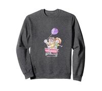 Disney Pixar Up Ellie & Carl Wagon Drawing Sudadera, Unisex para adultos, Jaspeado Oscuro, S