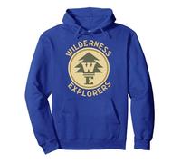 Disney Pixar Up Wilderness Explorer Badge Sudadera con Capucha, Unisex para adultos, Azul Real, L