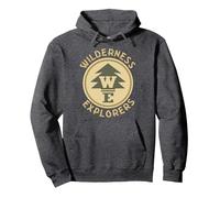 Disney Pixar Up Wilderness Explorer Badge Sudadera con Capucha, Unisex para adultos, Jaspeado Oscuro, XXL