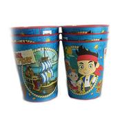 Disney Pixar - Vasos reutilizables para fiestas, 16 Ounce US, Jake Never Land Piratas, 6