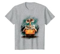 Disney Pixar Wall-E Plant Shoe Night Graphic - Camiseta Camiseta, Niños, Gris Jaspeado, 6 años