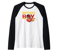 Disney & Pixar's Cars Birthday Boy Lightning Mcqueen Camiseta Manga Raglan