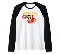 Disney & Pixar's Cars Birthday Girl Lightning Mcqueen Camiseta Manga Raglan