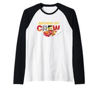 Disney & Pixar's Cars Birthday Pit Crew Lightning Mcqueen Camiseta Manga Raglan