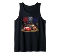 Disney & Pixar's Cars Lightning Mater 4th of July Fireworks Camiseta sin Mangas