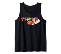 Disney & Pixar's Cars Numbers 3 Third 3rd Birthday Party Camiseta sin Mangas