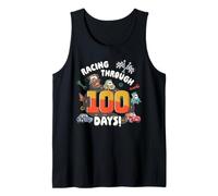 Disney & Pixar's Cars Racing Through 100 Days of School Camiseta sin Mangas