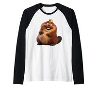 Disney & Pixar's Hoppers King George Beaver Big Pose Camiseta Manga Raglan