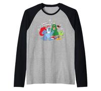 Disney & Pixar's Monsters Inc. Christmas Season's Screamings Camiseta Manga Raglan