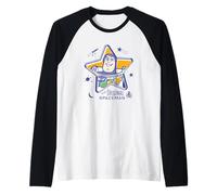 Disney & Pixar's Toy Story 5 Buzz Original Spaceman Retro Camiseta Manga Raglan
