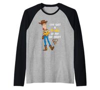 Disney & Pixar's Toy Story 5 Woody Got a Snake in My Re-Boot Camiseta Manga Raglan