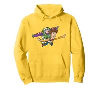 Disney & Pixar's Toy Story Buzz Woody To Infinity and Beyond Sudadera con Capucha, Unisex para Adultos, Limón, L