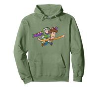 Disney & Pixar's Toy Story Buzz Woody To Infinity and Beyond Sudadera con Capucha, Unisex para Adultos, Verde Salvia, S