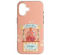 Disney & Pixar's Turning Red Panda Mei Orange Fruit Cute Carcasa para iPhone 16