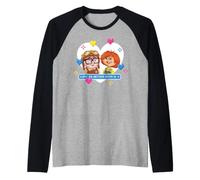 Disney & Pixar's Up Carl & Ellie +1 Valentine's Day Couples Camiseta Manga Raglan