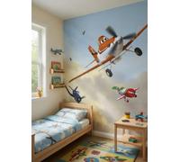 Disney Planes Papel Pintado Foto Talla Mediana Para Pared Infantil