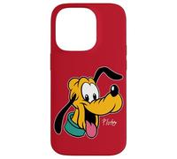 Disney Pluto Big Face Retro Character Trip Matching Carcasa para iPhone 14 Pro