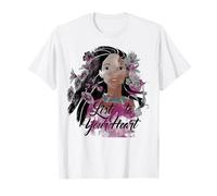 Disney Pocahontas Floral Watercolors Camiseta