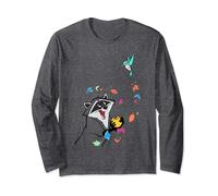 Disney Pocahontas Meeko Flit Colorful Leafs Fall Manga Larga