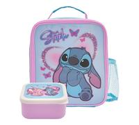 Disney Polar Gear - Bolsa de almuerzo con mini lonchera Stitch - Regalos de puntada para niñas - Bolsa de punto para suministros de regreso a clases - Bolsa de almuerzo para niños con aislamiento 600D