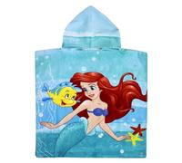 Jerry Fabrics Disney Ariel - Poncho de baño infantil con capucha, 50 x 115 cm, multicolor