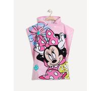Poncho de baño Disney Pink Bow Minnie Mouse en vestido rosa con capucha para niños 50 x 115 cm 100% algodón