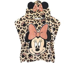 Disney Poncho de Toalla para niña Minnie Mouse | Regalo de Bata con Capucha