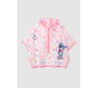 DISNEY, Poncho Impermeable Multicolor Para Niñas Con Estampado Disney, Niña, Blanco/rosa, Talla: 3-4