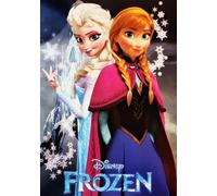 Disney Póster decorativo de pared Serie Cartoons Frozen Elsa y Anna Impresión artística sobre papel Patinata 42 x 30 cm sin marco