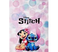 Disney Póster Decorativo de Pared Serie de Dibujos Animados Lilo y Stitch Burbujas Impresión en Papel Satinado 40x30cm Sin Marco